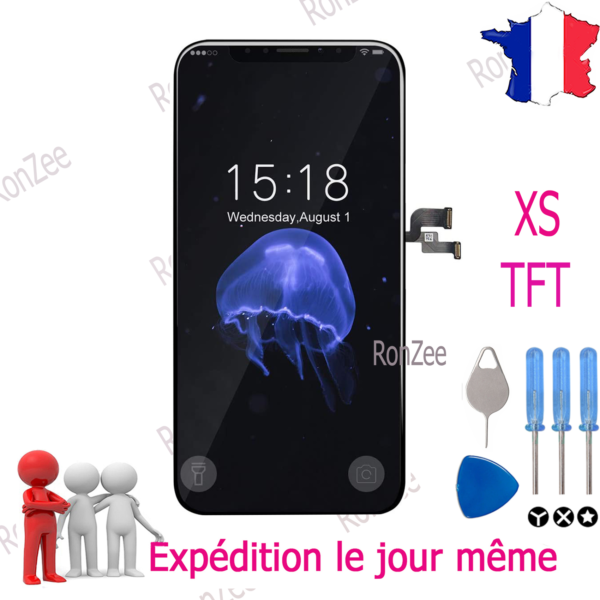 ECRAN VITRE TACTILE QUALITÉ TFT ( NON OLED ) POUR IPHONE XS 🔥 TFT 🔥OUTILS